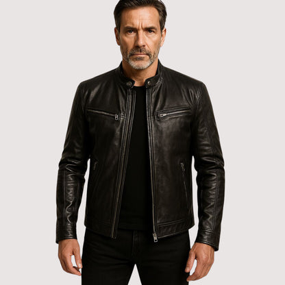 Miguel™ | Chaqueta de cuero vegano elegante para hombre