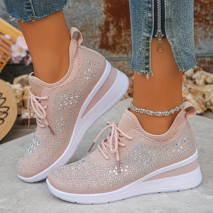 Giselle – Zapatillas ortopédicas con strass brillantes