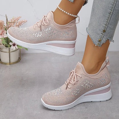 Giselle – Zapatillas ortopédicas con strass brillantes