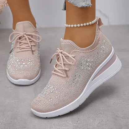 Giselle – Zapatillas ortopédicas con strass brillantes