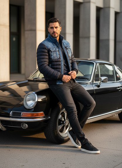 Lorenzo | Chaqueta denim de doble capa