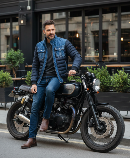 Lorenzo | Chaqueta denim de doble capa