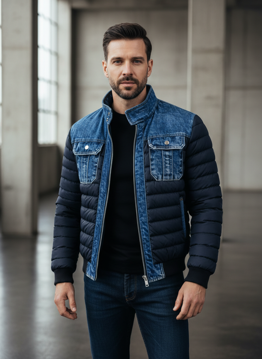 Lorenzo | Chaqueta denim de doble capa