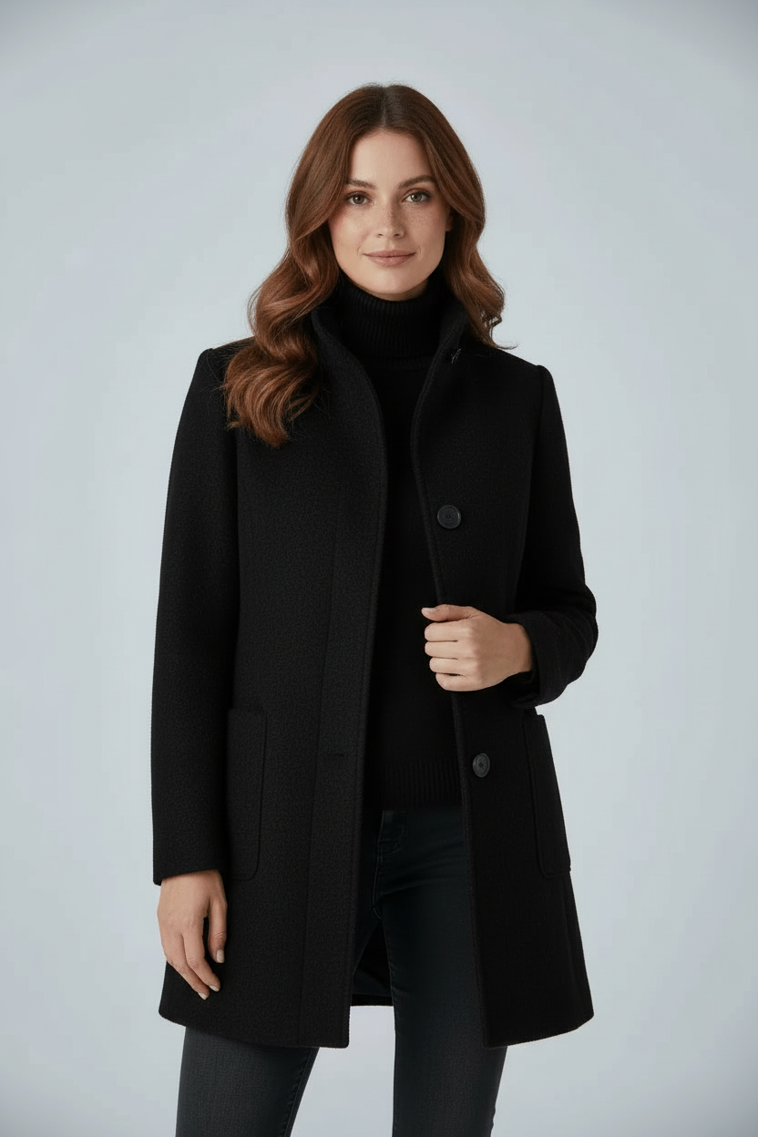 Susana | Abrigo de mujer con cuello alto